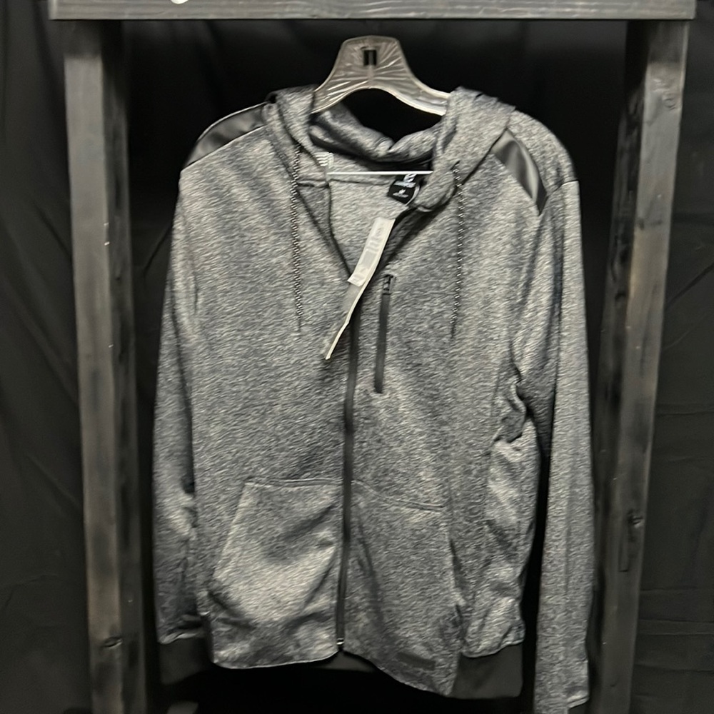 Southpole tech fleece hoodie size Medium, Marled Black. NWT